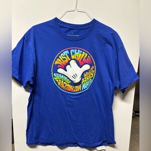 Walt Disney World Just Chillin' Summer Vacation 2014 Blue T-Shirt 2X